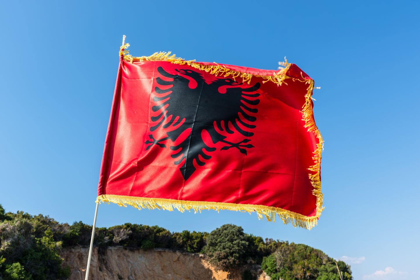 Albanien Flagge Premium 90 x 150 cm