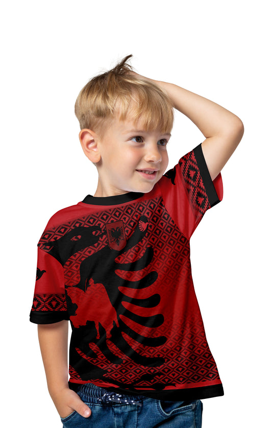 Kinder Konzepttrikot "Skenderbeu" Albanien 2024