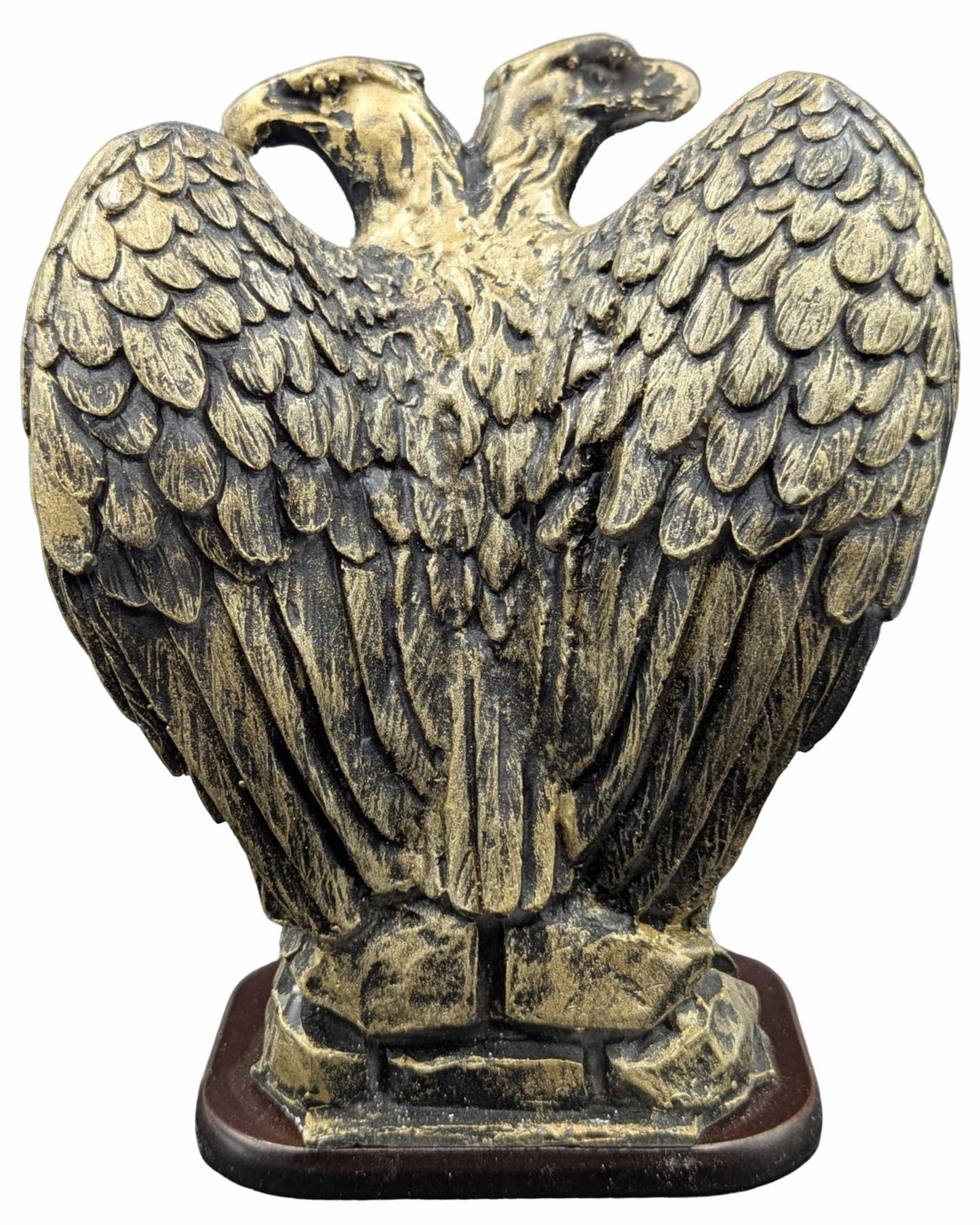 Made in Albania Buste Gold Doppelkopf-Adler Statue