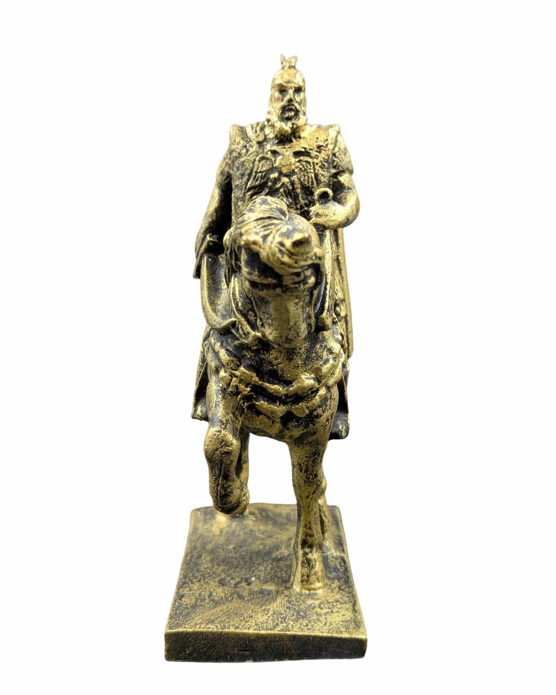 Made in Albania Buste Gold Reiterstatue Skenderbeu Klein